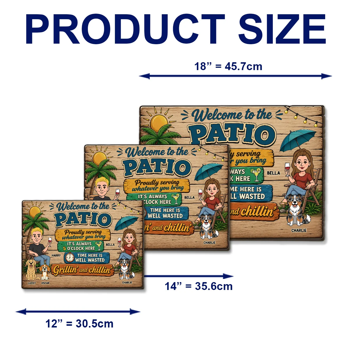 Come To The Patio - Personalized Custom Wood Sign - Image 5