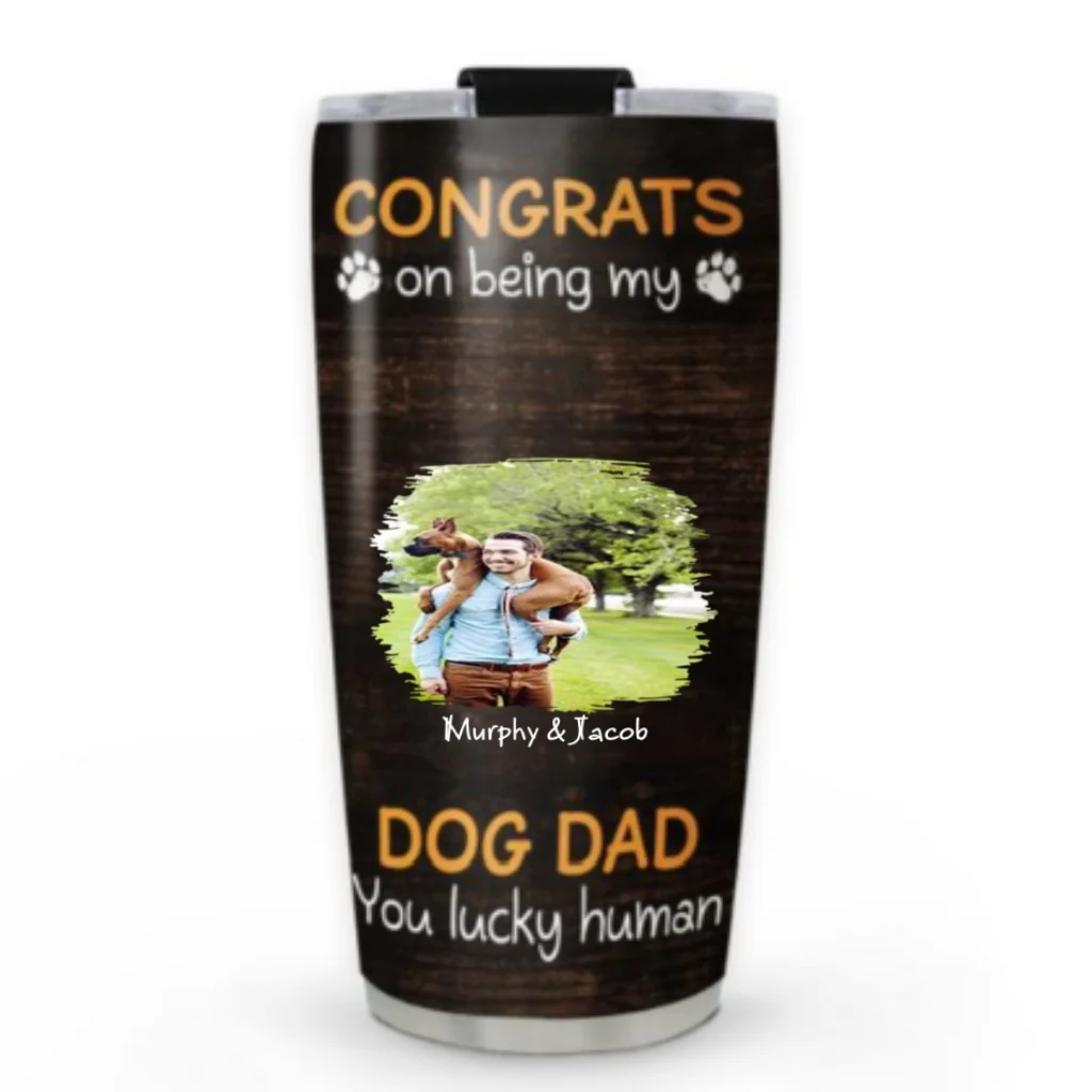 Congrats On Being Our Dad Cartoon Photo - Personalized Custom Tumbler - Image 6