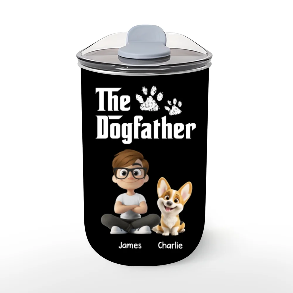 Cool Dog Father - Personalized Custom 10oz Tumbler - Image 5