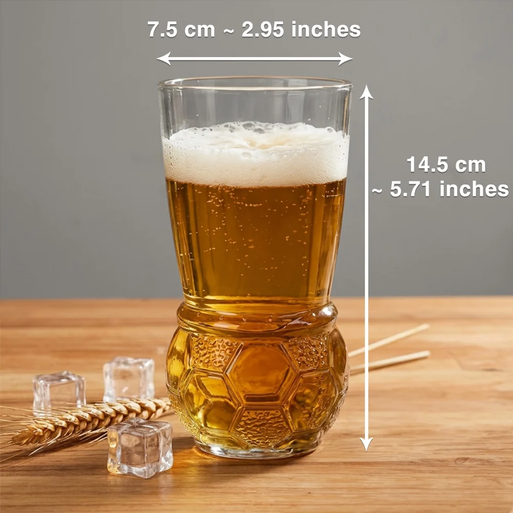 Cool Pet Father Photo - Personalized Custom Football Beer Glass - Image 4