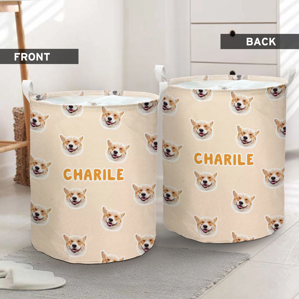 Cuddle Clean - Personalized Custom Laundry Basket - Image 3