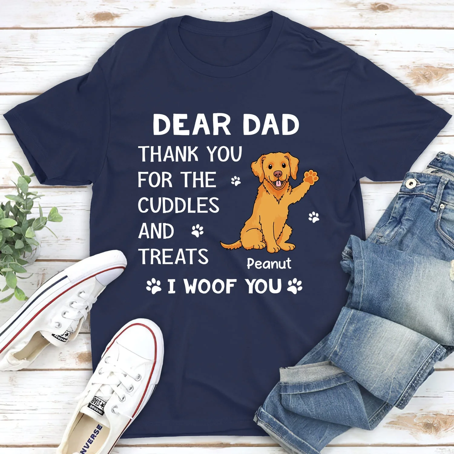 Cuddles And Treats - Personalized Custom Unisex T-shirt - Image 2
