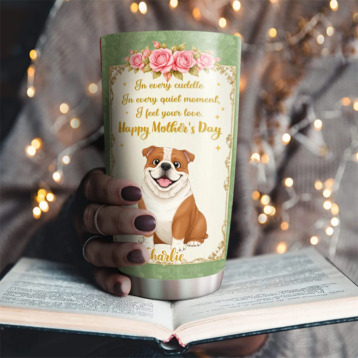 Cuddling In Every Moment - Personalized Custom Tumbler - Image 3