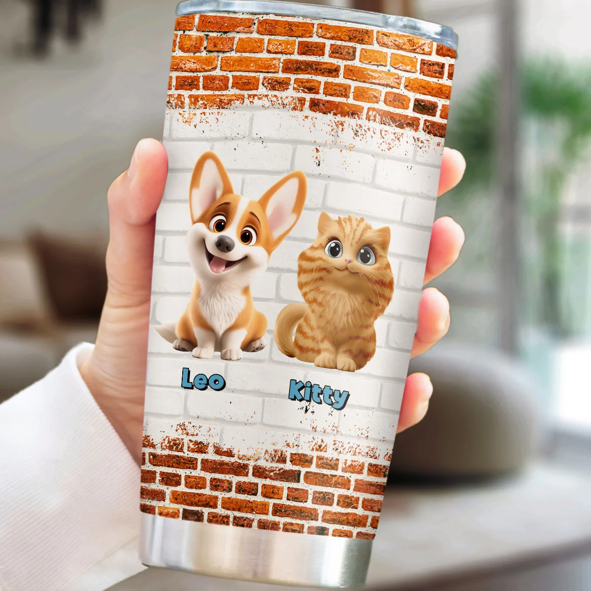 Dear Dad Fur Ver - Personalized Custom Tumbler - Image 3
