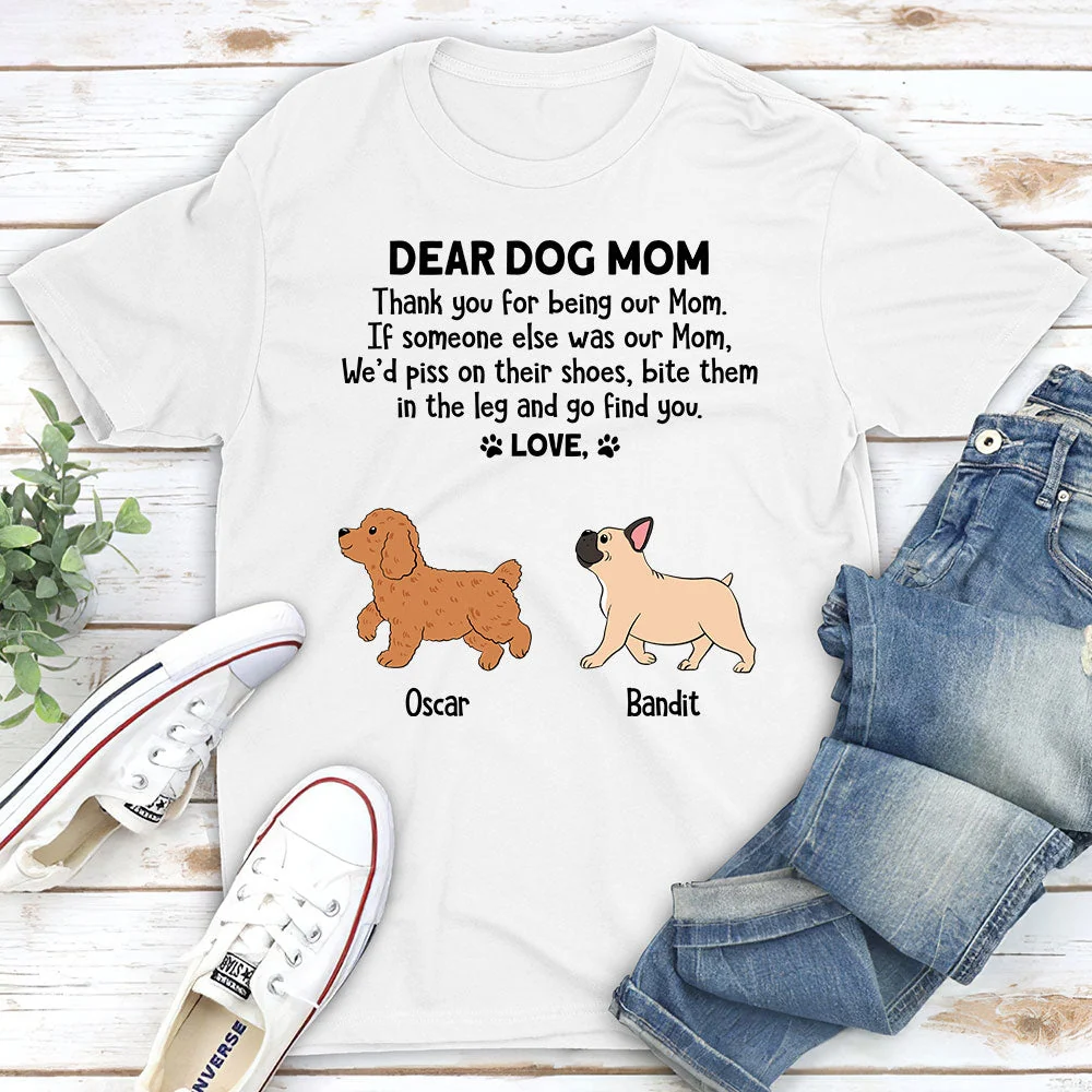 Dear Dog Dad/Mom - Personalized Custom Unisex T-shirt - Image 2