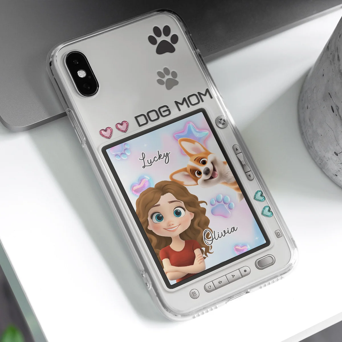 Digital Dog Mom - Personalized Custom Phone Case - Image 3
