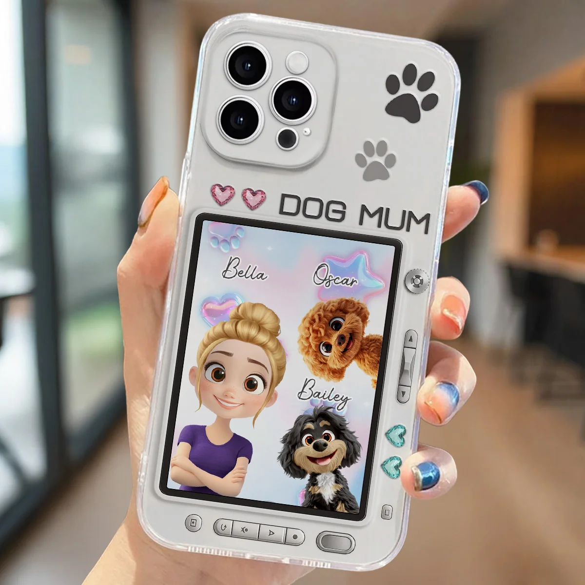 Digital Dog Mom - Personalized Custom Phone Case - Image 4
