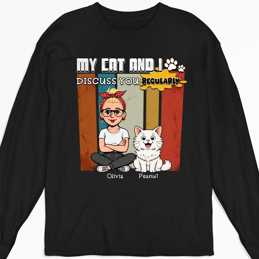 Discuss You Regularly - Personalized Custom Long Sleeve  - Image 5