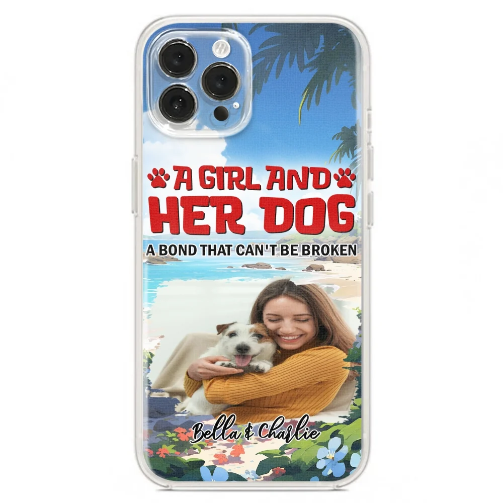Dog And Mom Summer Photo - Personalized Custom Phone Case - Image 15