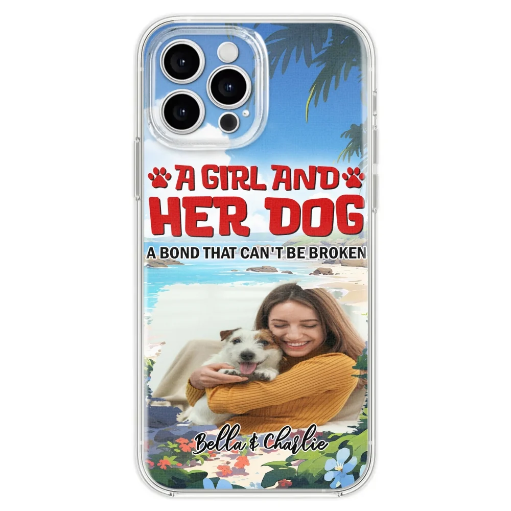 Dog And Mom Summer Photo - Personalized Custom Phone Case - Image 23