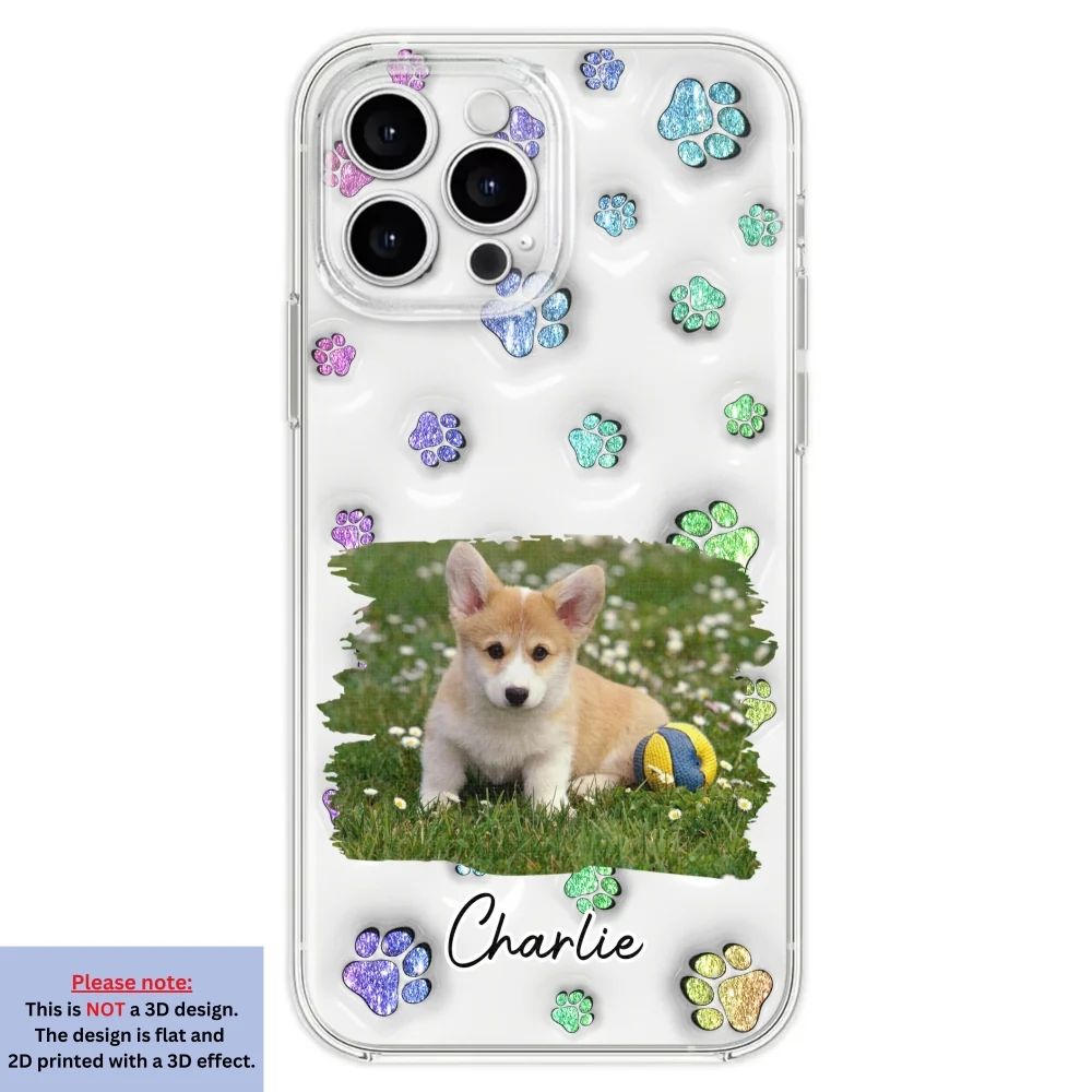 Dog Baby Photo - Personalized Custom 3D Inflated Effect Phone Case - Image 24