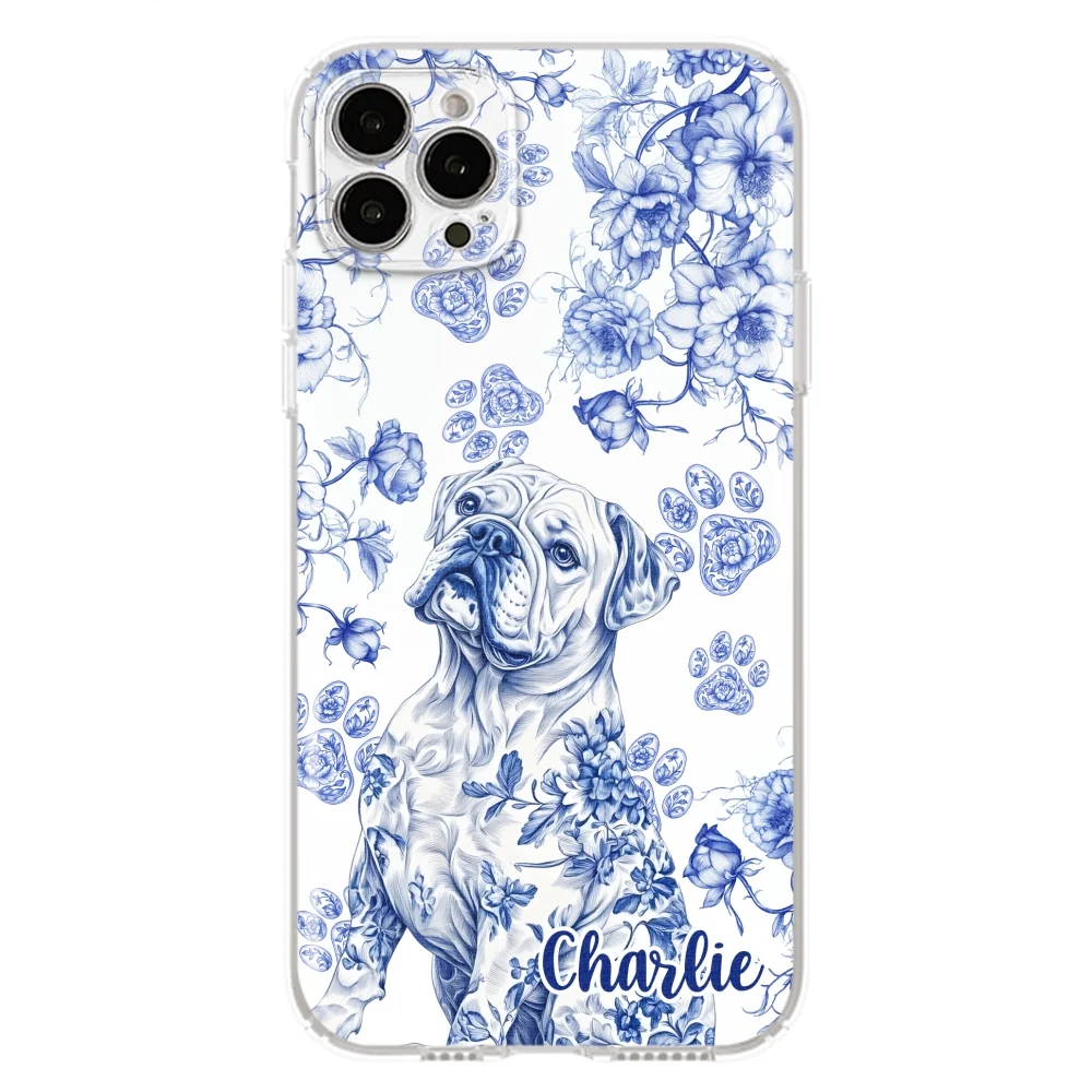 Dog Blue Toile - Personalized Custom Phone Case - Image 15