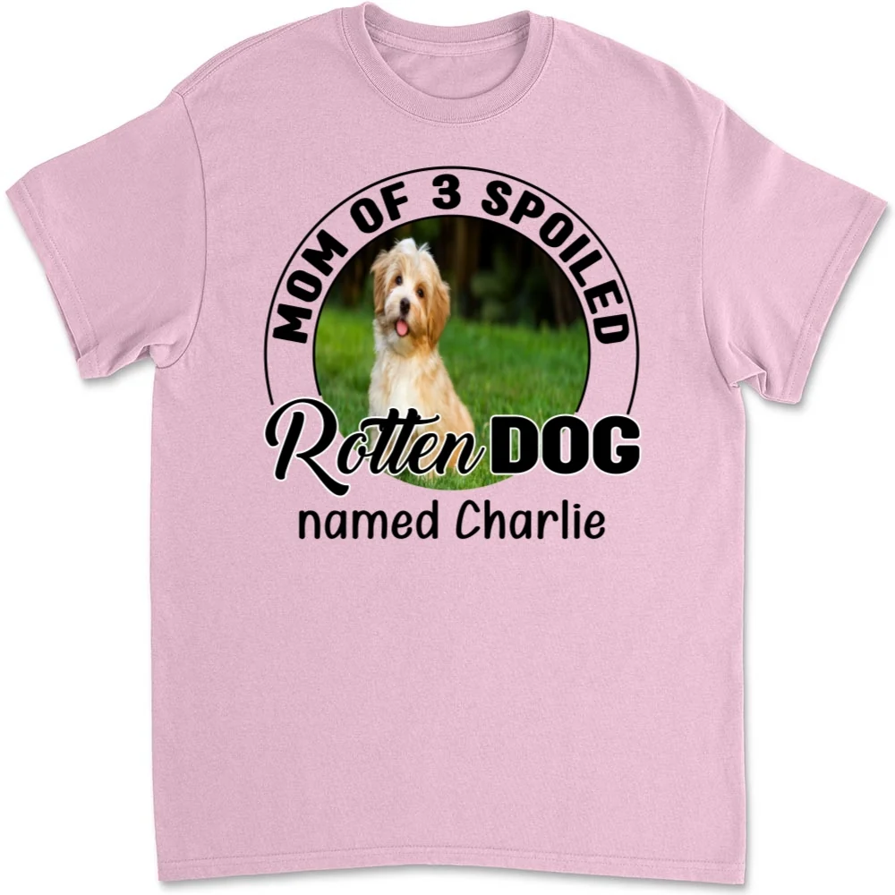 Dog Caricature Cartoon Photo - Personalized Custom Unisex T-Shirt - Image 8