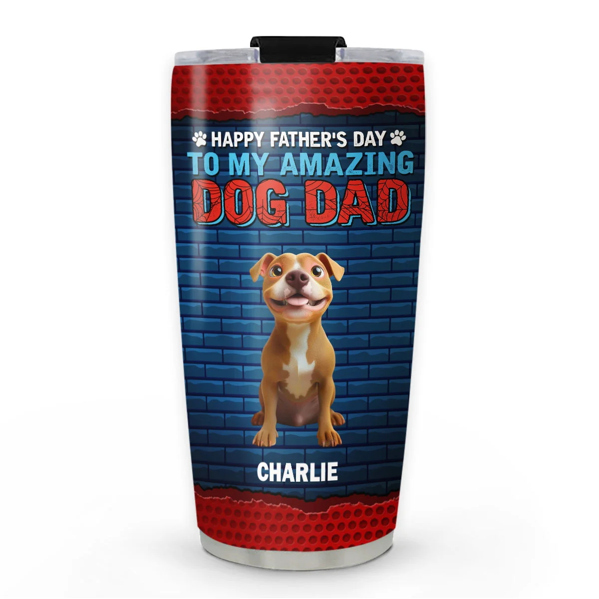 Dog Dad Amazing - Personalized Custom Tumbler