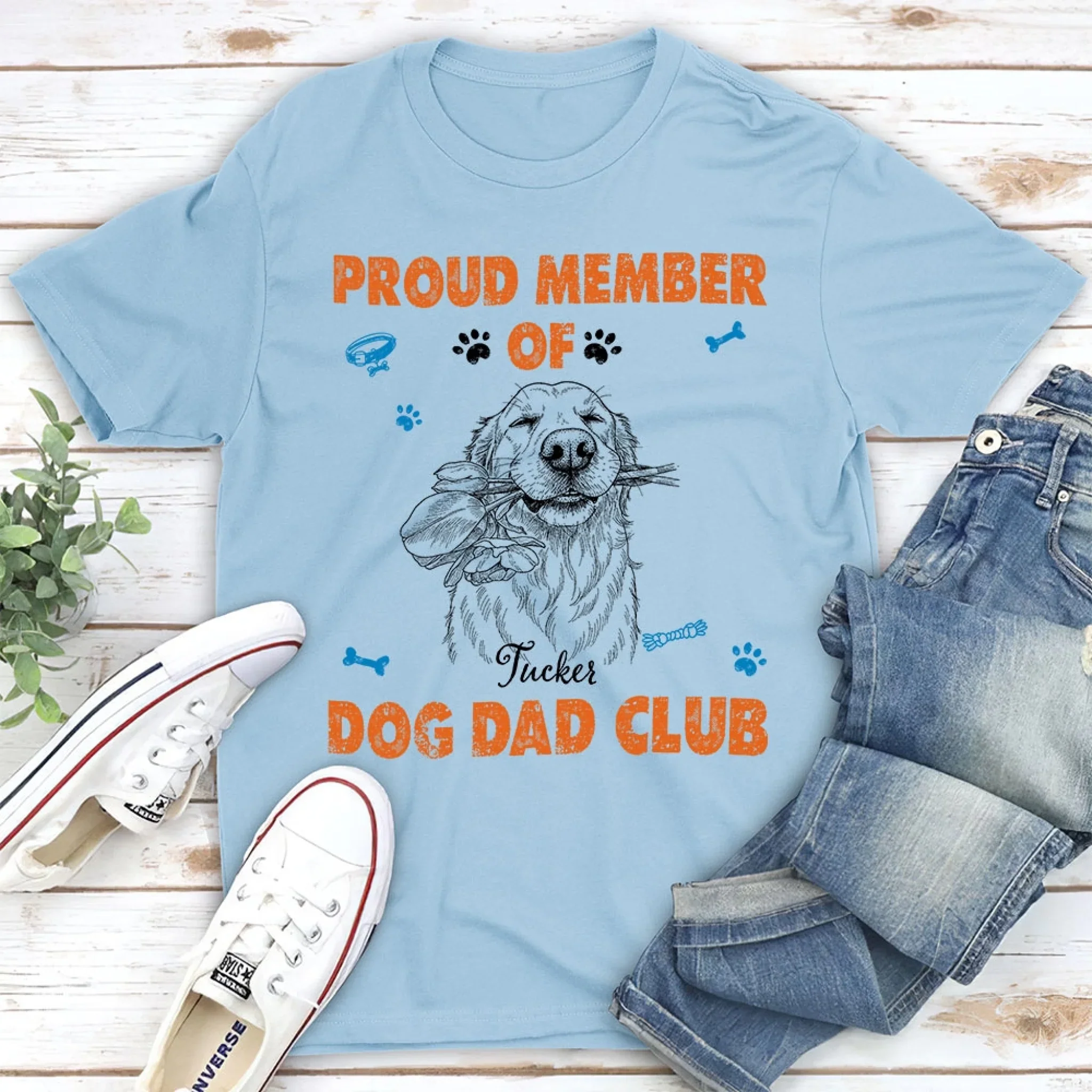 Dog Dad Club Member - Personalized Custom Shirt - Image 3