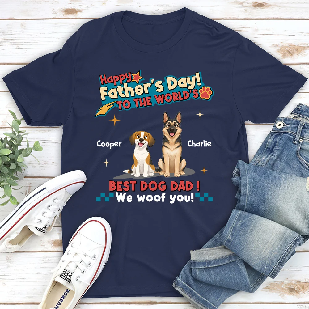 Dog Dad Forever - Personalized Custom Shirt - Image 2