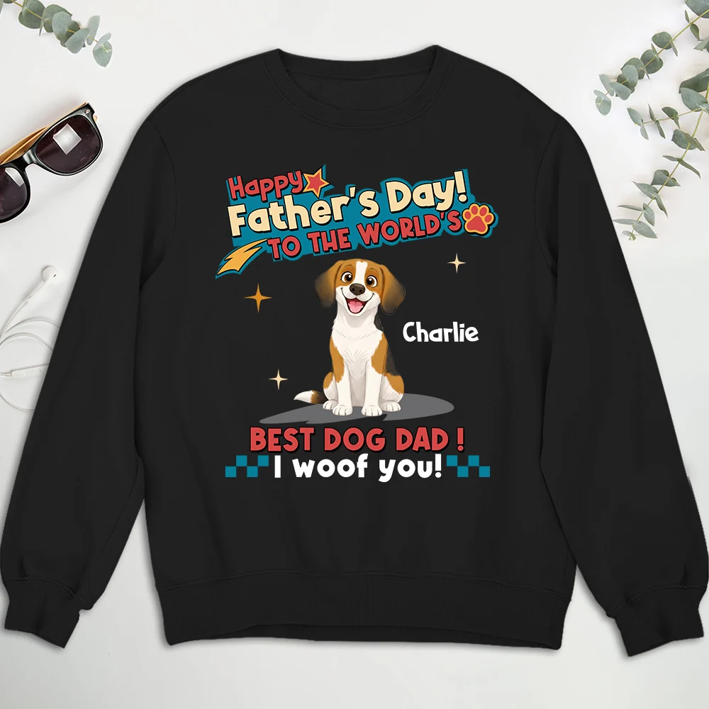 Dog Dad Forever - Personalized Custom Shirt - Image 3