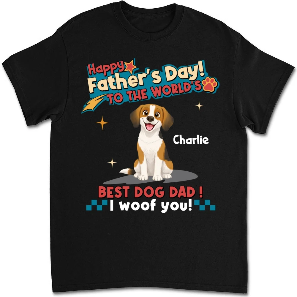 Dog Dad Forever - Personalized Custom Shirt - Image 7