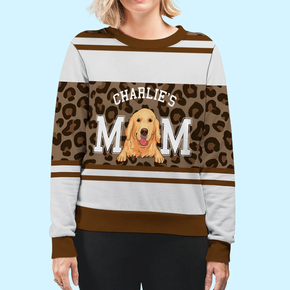 Dog Dad/Mom Basic - Personalized Custom All-Over-Print Sweatshirt - Image 4