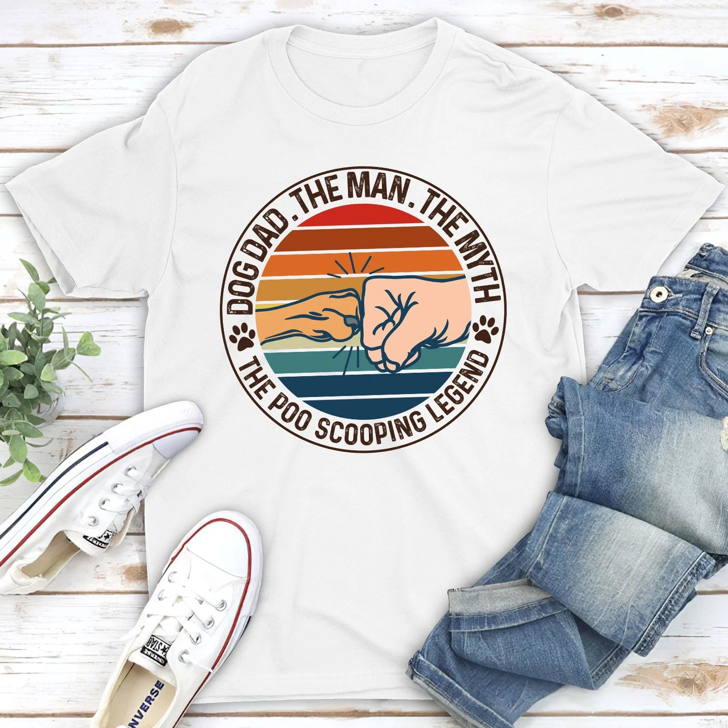Dog Dad The Legend - Unisex T-shirt