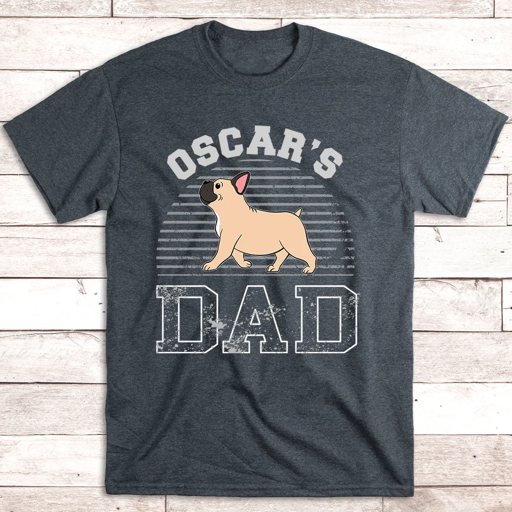 Dog Dad Walking - Personalized Custom Unisex T-shirt - Image 4