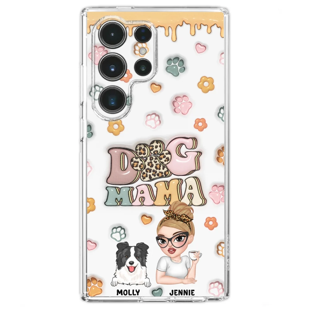 Dog Mama - Personalized Custom 3D Inflated Effect Phone Case - Image 29
