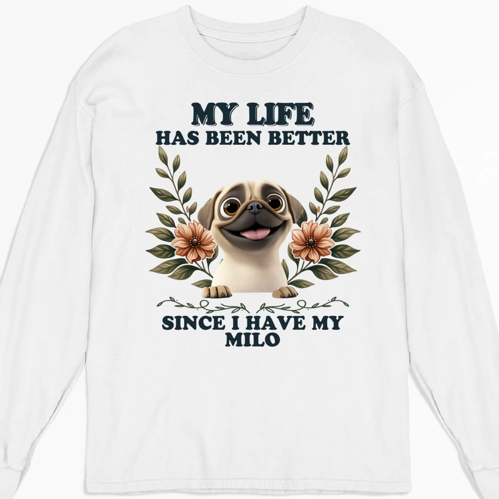 Dog Mom Club - Personalized Custom Long Sleeve T-shirt - Image 4