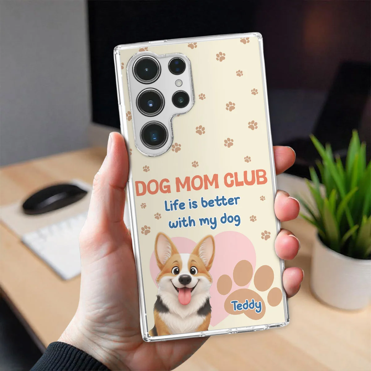 Dog Mom Club - Personalized Custom Phone Case - Image 4
