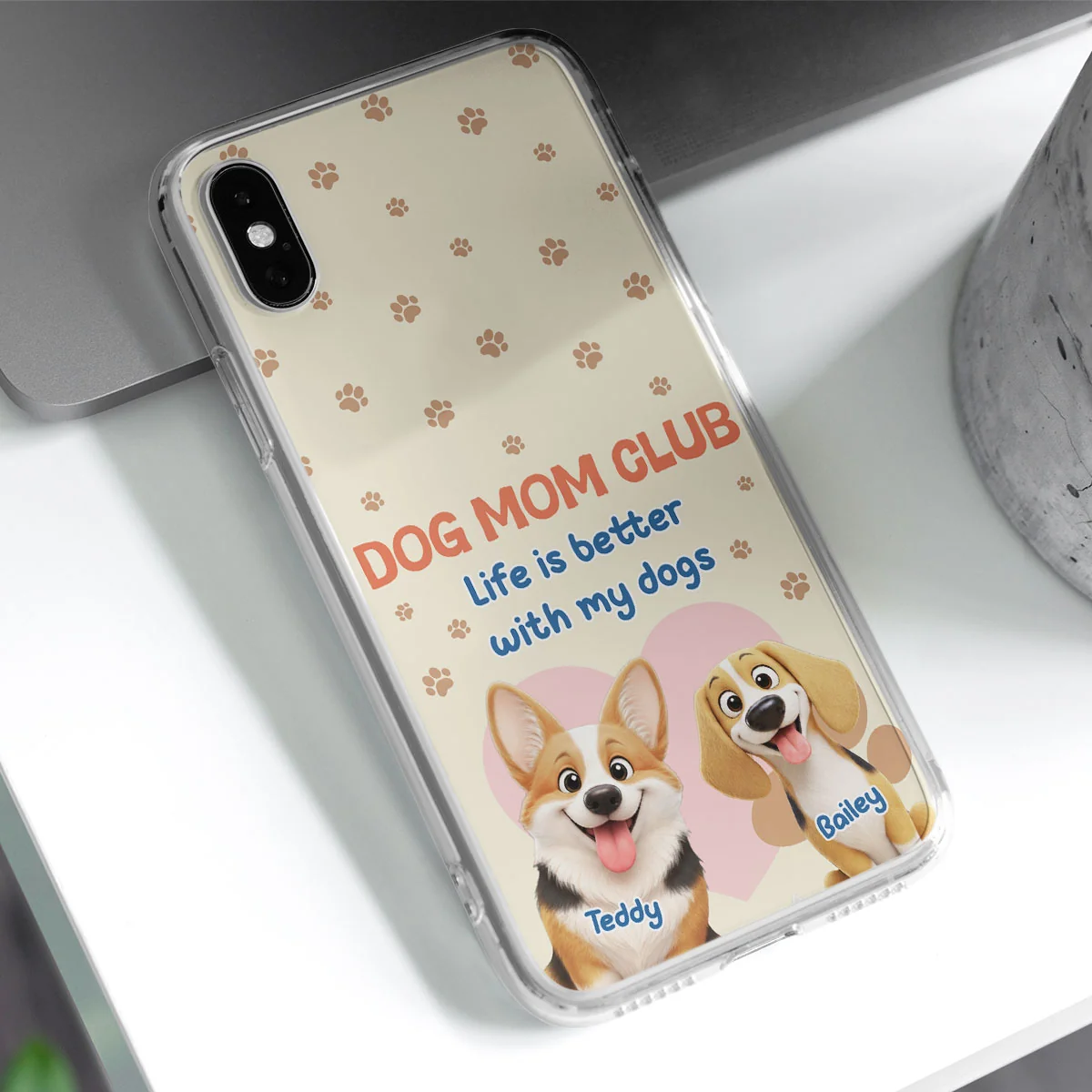 Dog Mom Club - Personalized Custom Phone Case - Image 5