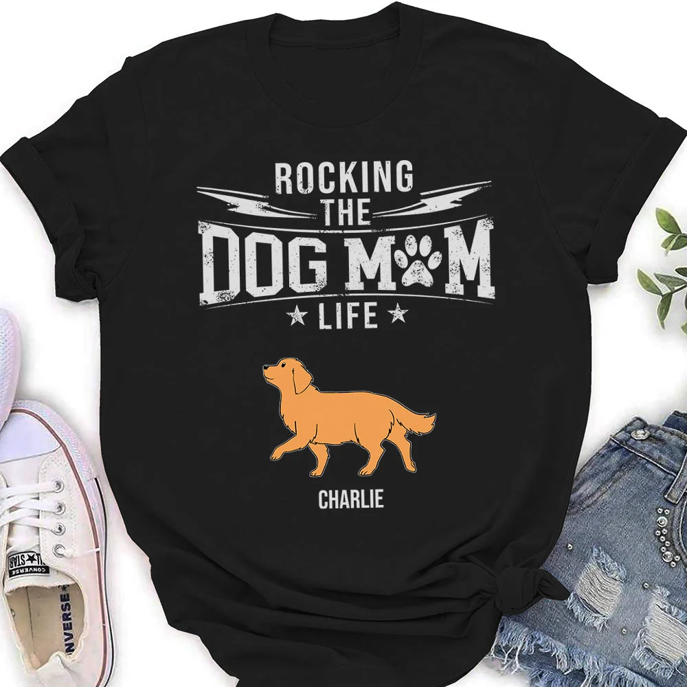 Dog Mom Dad Vintage - Personalized Custom Women's T-shirt