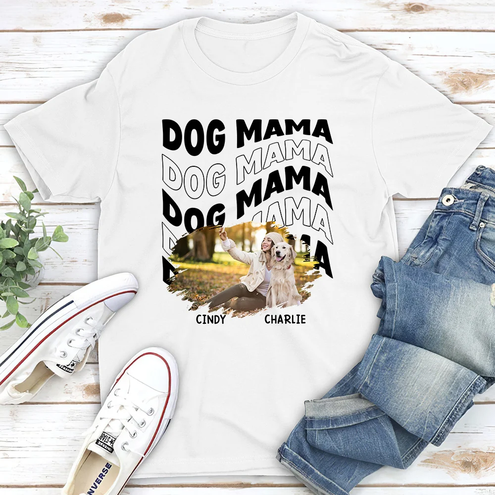 Dog Mom Era Version Photo - Personalized Custom Unisex T-shirt