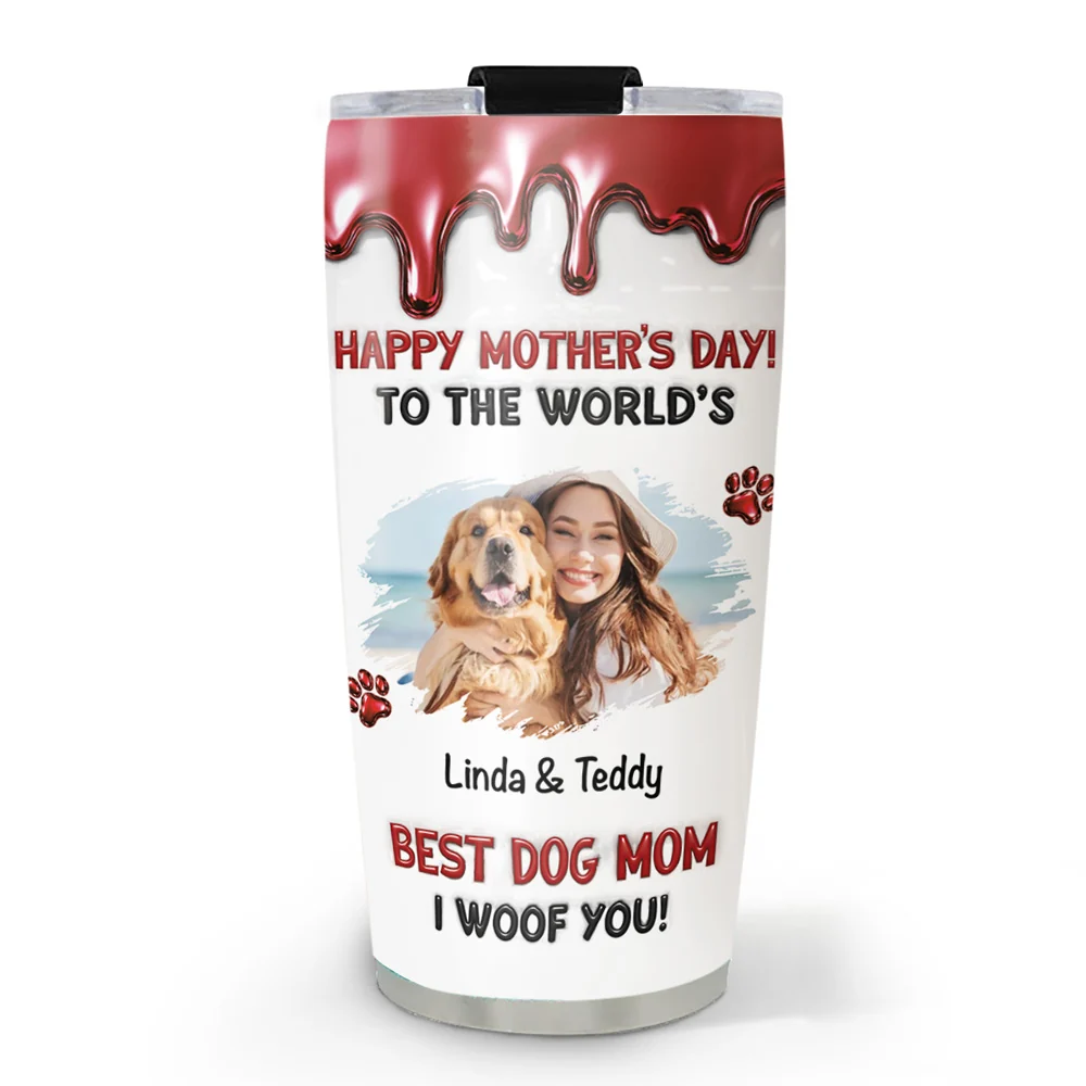 Dog Mom Special Day Photo - Personalized Custom Tumbler
