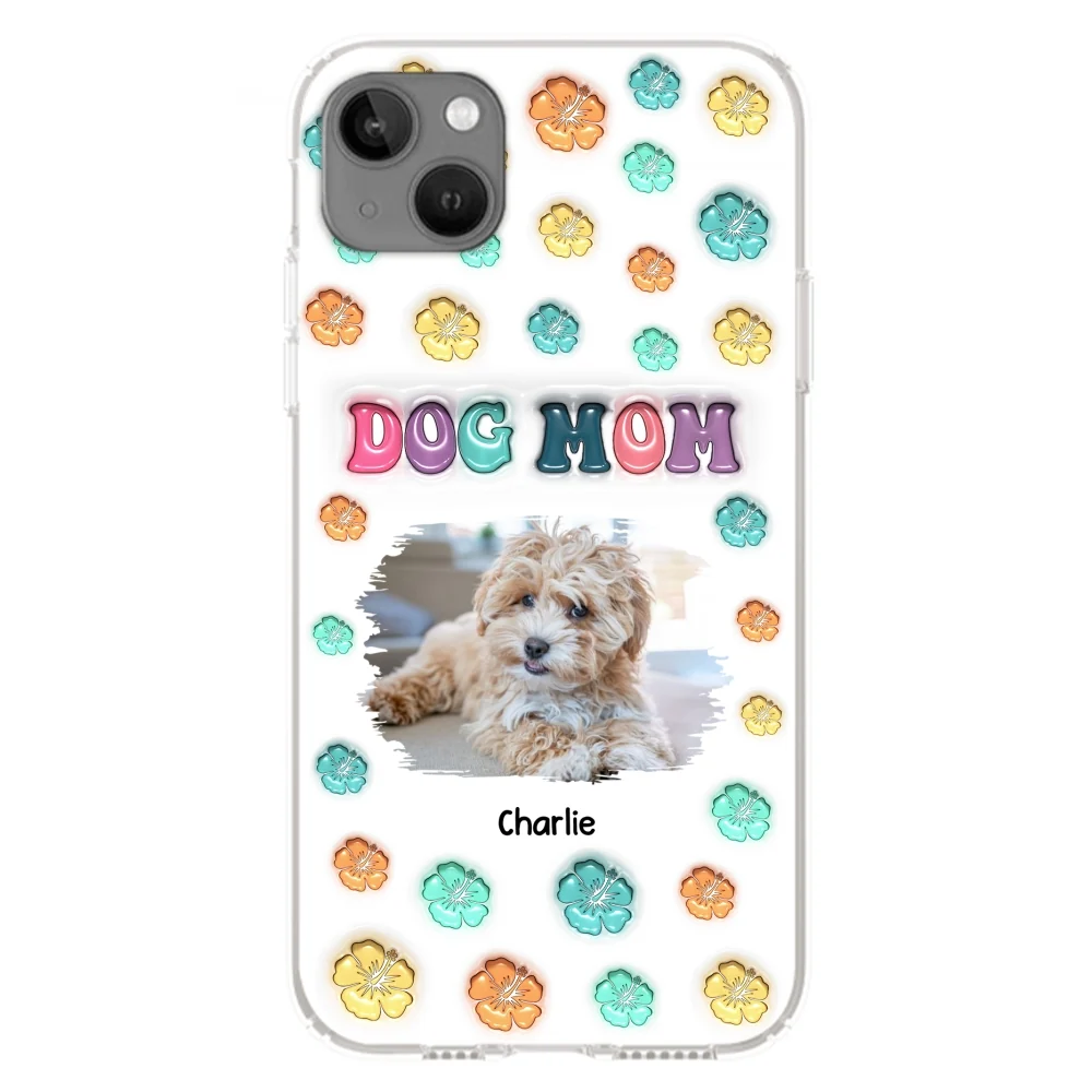 Dog Mom Summer Photo - Personalized Custom 3D Inflated Effect Phone Case - Image 12
