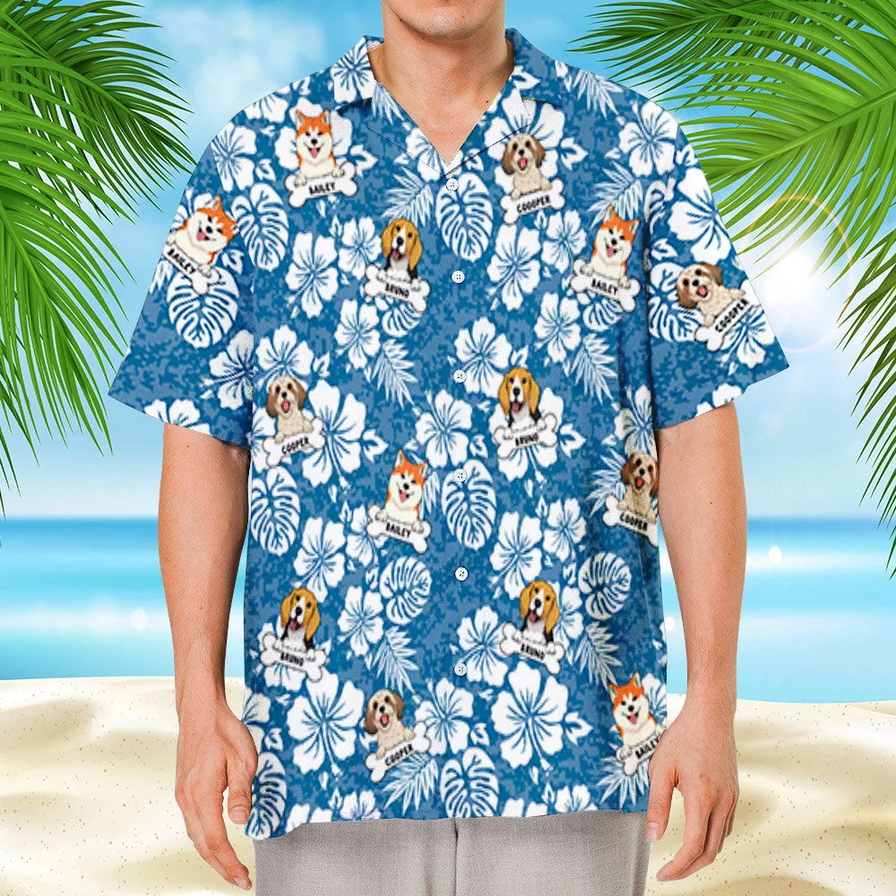 Dog Pattern - Personalized Custom Hawaiian Shirt - Image 2
