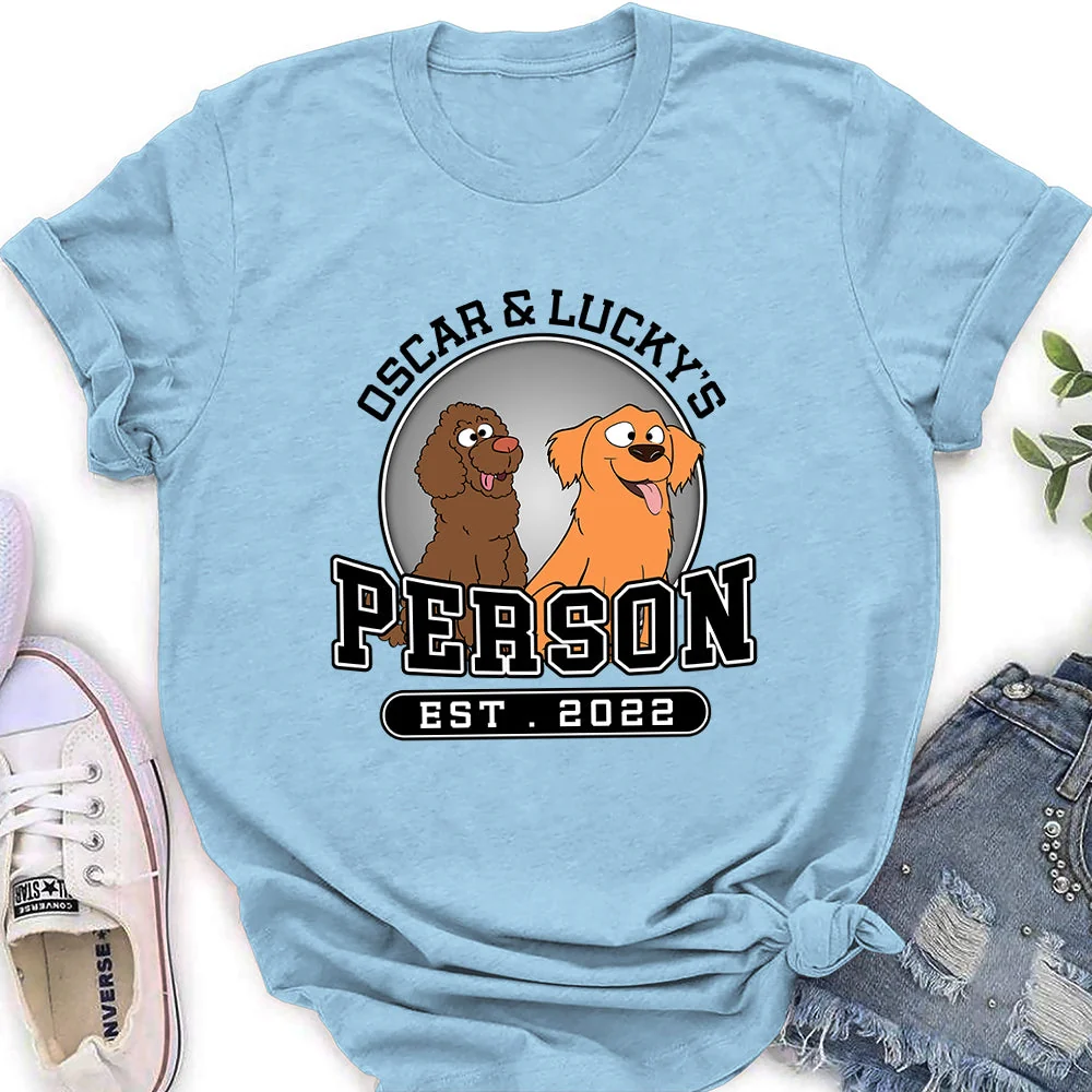 Dog Person - Personalized Custom Women's T-shirt - Image 4