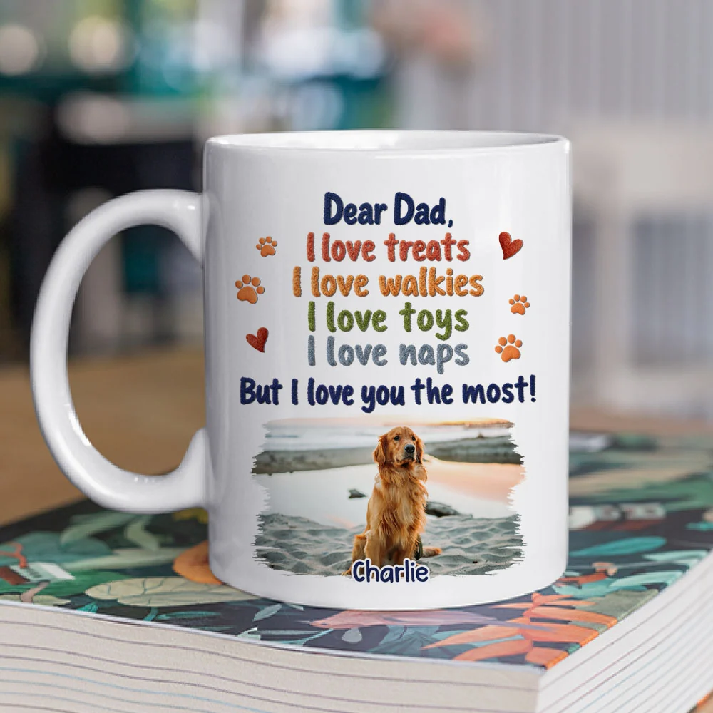 Dog Picks You First Photo - Personalized Custom Coffee Mug - Image 3