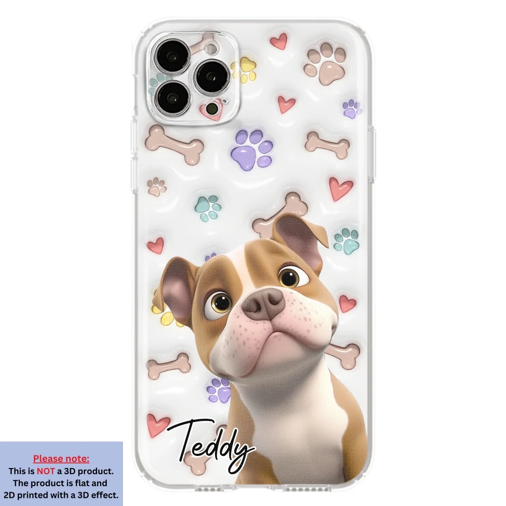 Baby Lovely Dogs - Personalized Custom 3D Inflated Effect Phone Case - Image 14