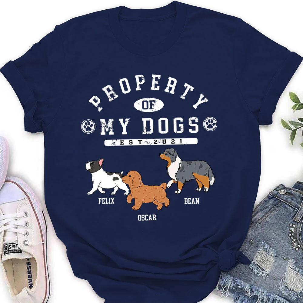 Dog Property - Personalized Custom Women's T-shirt - Image 4