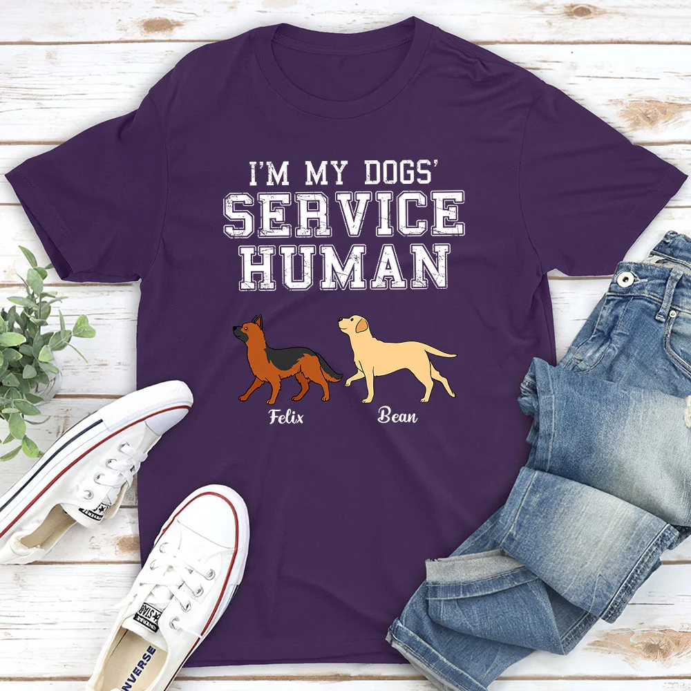 Dog Service Human - Personalized Custom Unisex T-shirt - Image 4