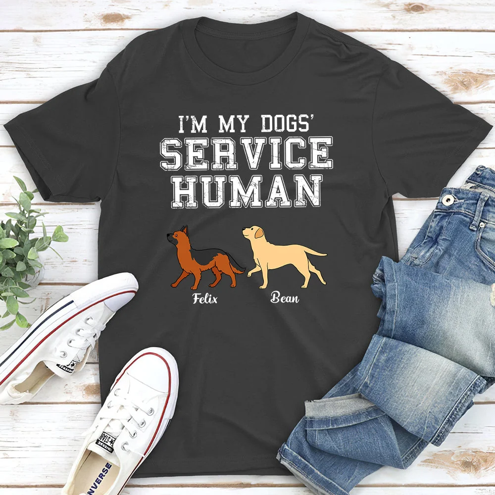 Dog Service Human - Personalized Custom Unisex T-shirt - Image 5