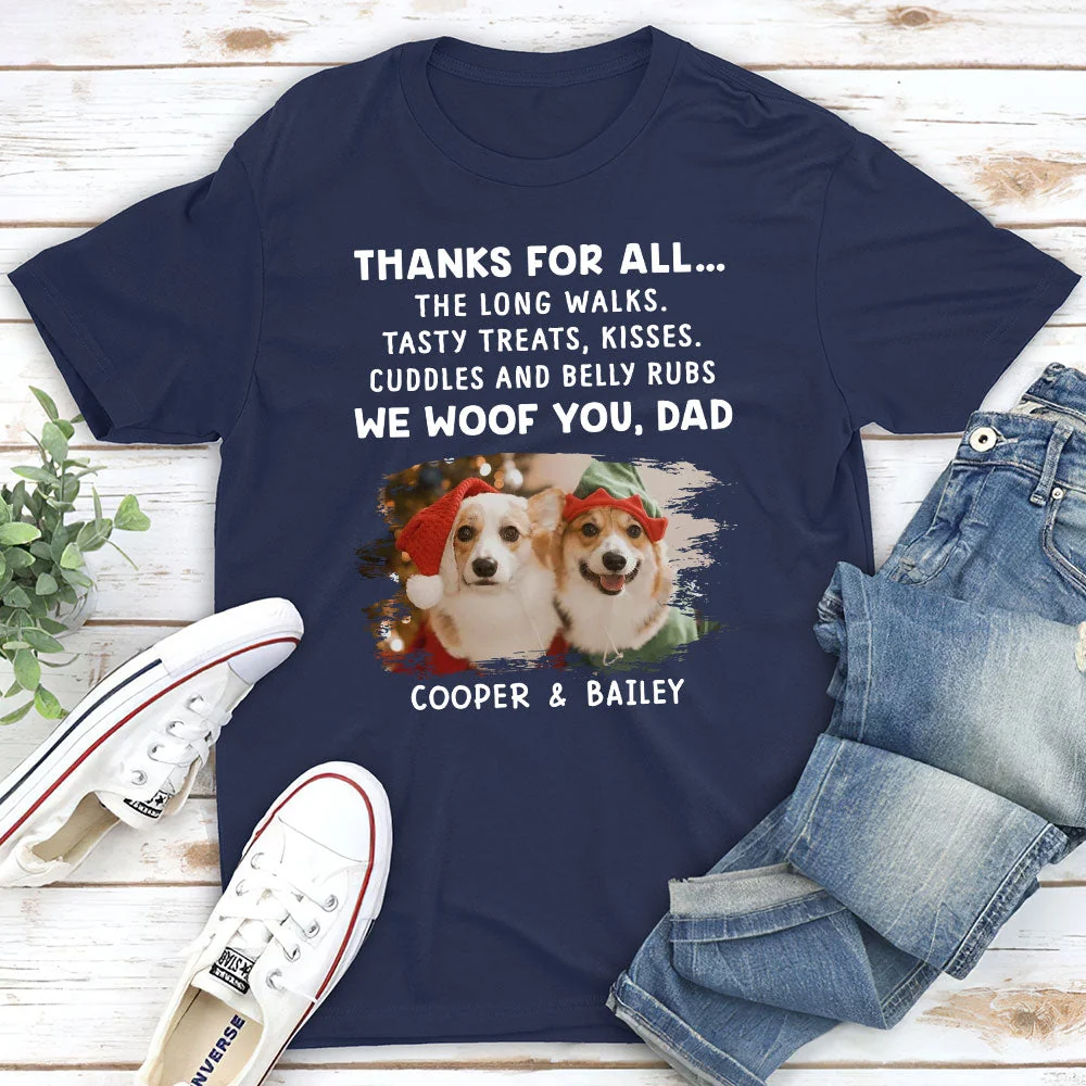 Dog Thanks All - Personalized Custom Unisex T-shirt - Image 5