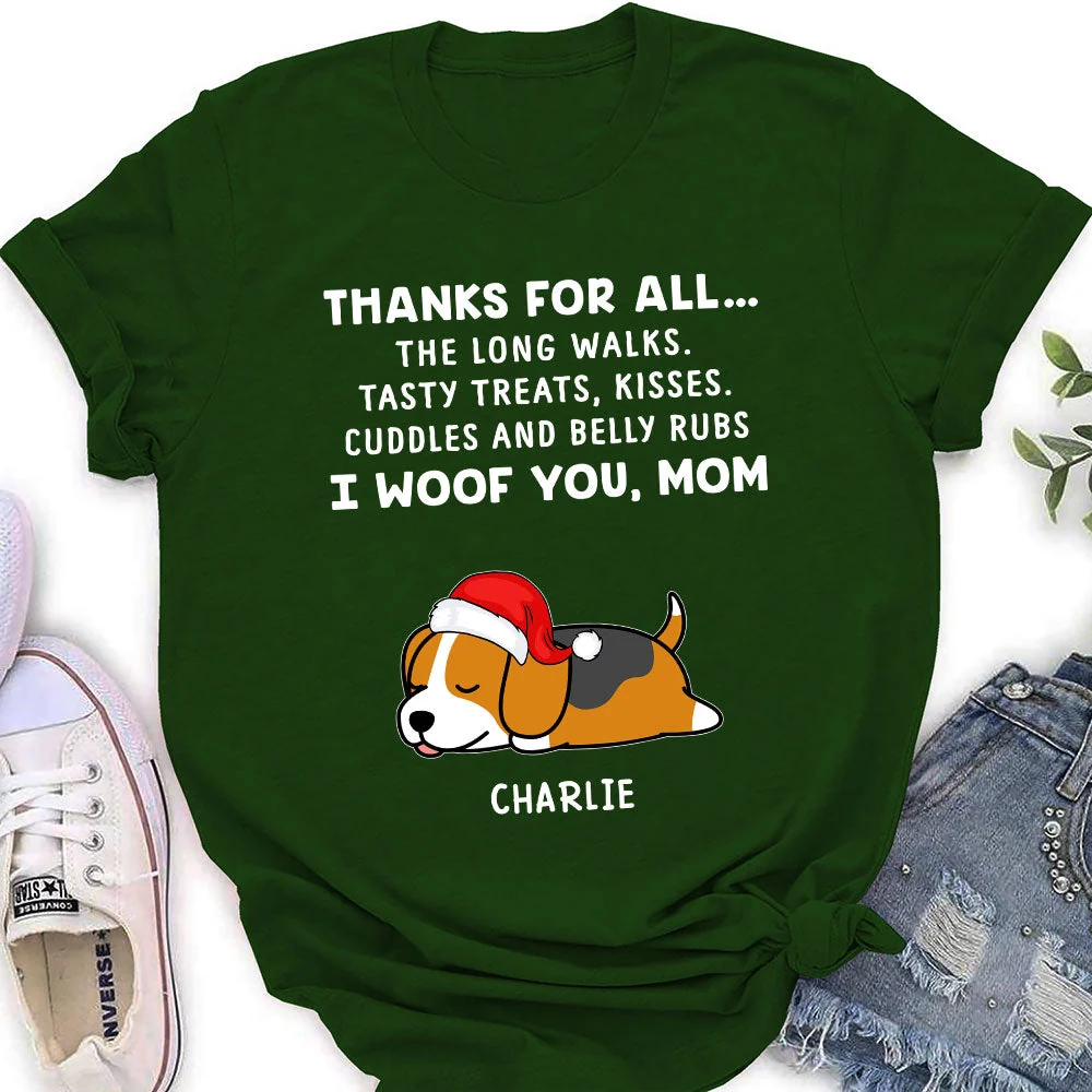 Dog Thanks All - Personalized Custom Women's T-shirt - Image 3