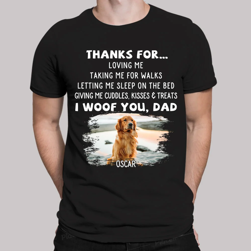Dog Thanks For Photo - Personalized Custom Unisex T-shirt - Image 9
