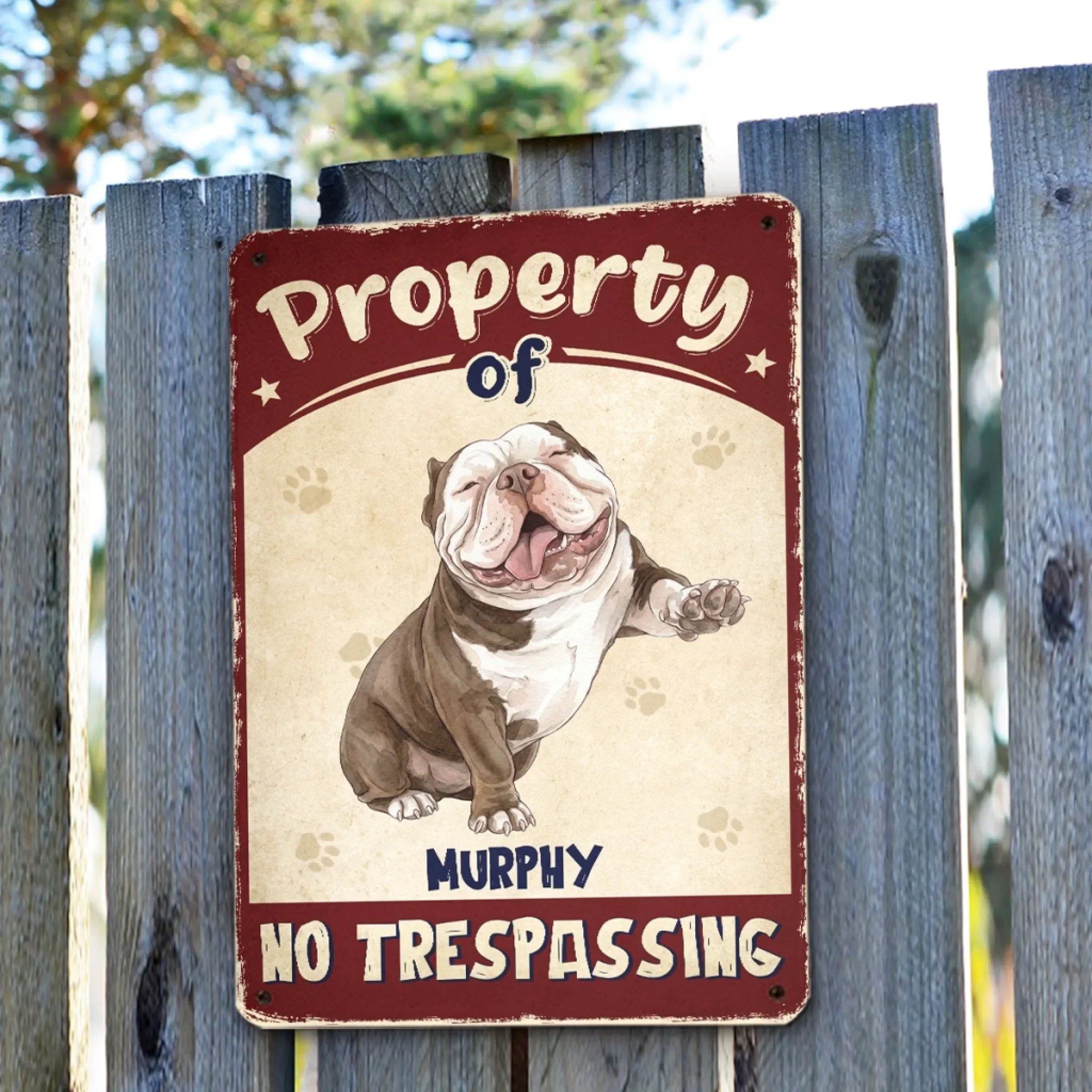 Dogs Guard This House - Personalized Custom Metal Sign - Image 4