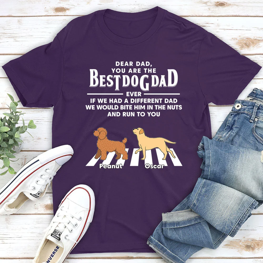 Dogs Run To You (Up To 4 Dogs) - Personalized Custom Unisex T-shirt - Image 3