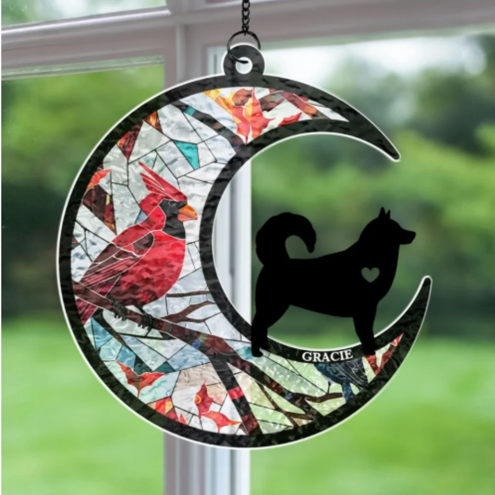 Don't Cry Because It Is Over - Personalized Custom Wavy Suncatcher - Image 6