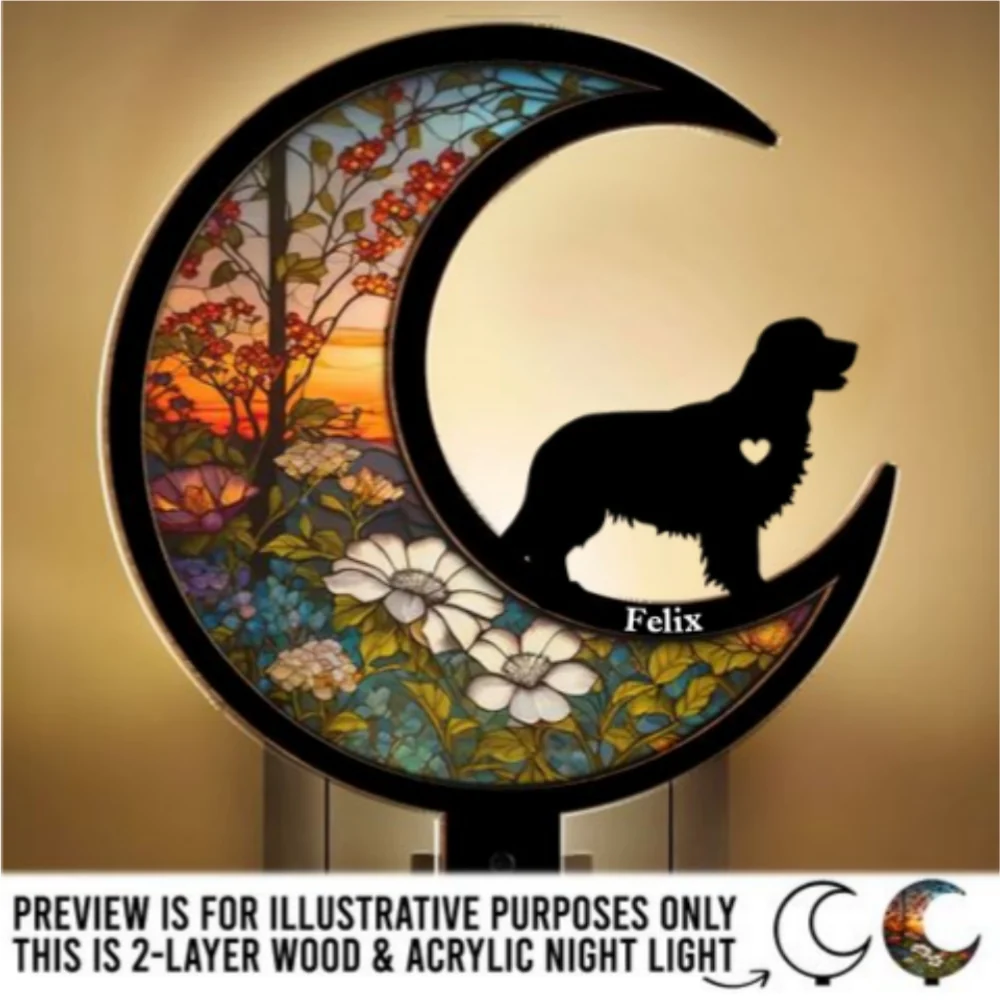 Dont Cry Because It Is Over - Personalized Custom Wood And Acrylic Night Light - Image 6