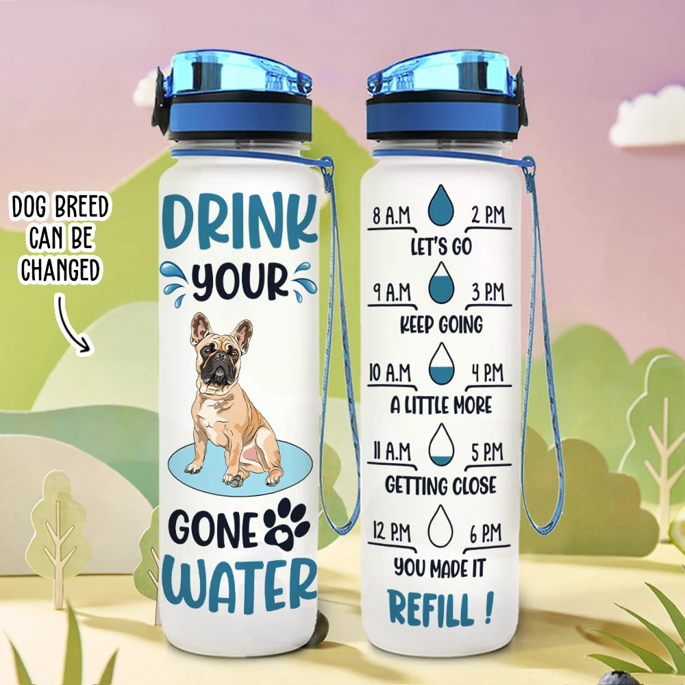 Drink Your Gone Water - Personalized Custom Water Tracker Bottle - Image 2