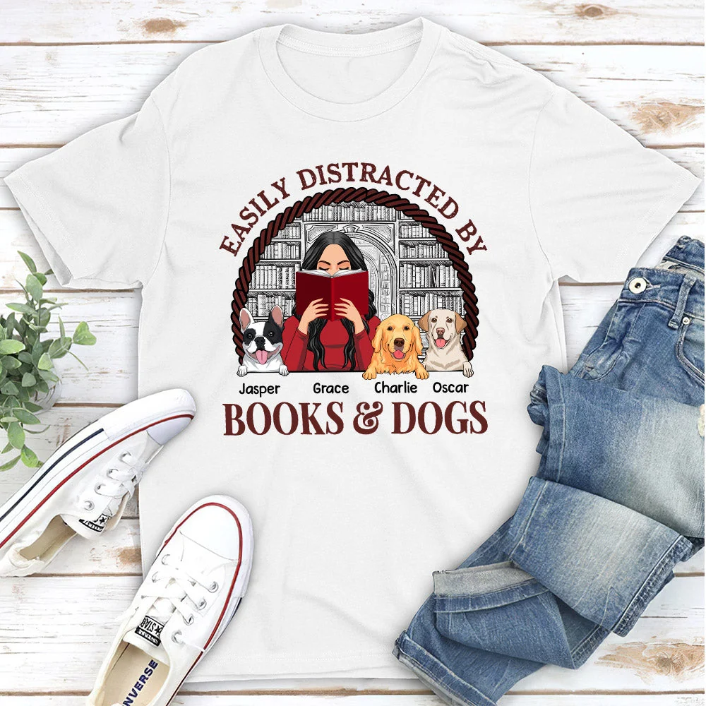 Easily Distracted - Personalized Custom Unisex T-shirt - Image 2
