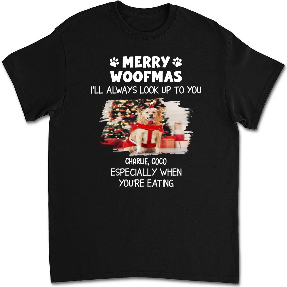 Especially When You Are Eating Christmas Photo - Personalized Custom Unisex T-Shirt - Image 3